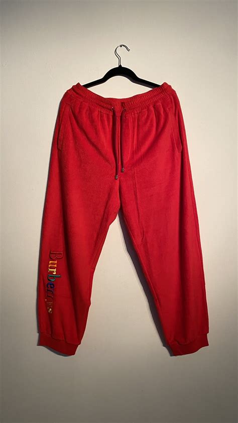 Burberry Rainbow Sweatpant Joggers Size Medium Made In Italy 